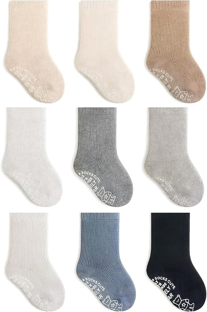 Toddler Socks Unisex Baby Baby Crew Cotton Cuff Socks by SHARELYSHEEP