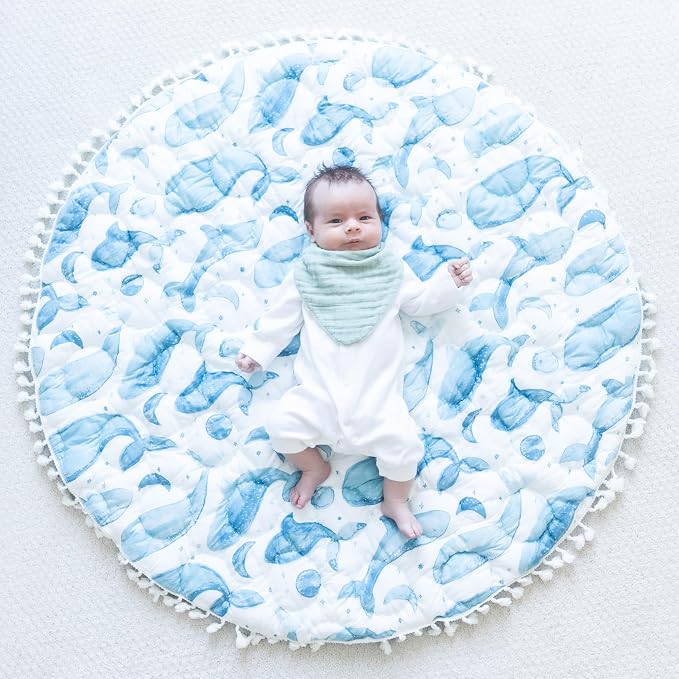 Crane Baby Soft Muslin Baby Bib Set, Adjustable and Absorbent Bandana Style Bibs - Image 4