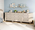 WAMPAT Kids Dresser with 9 Drawers, Baby Dressers with Wide Chest of Drawers by WAMPAT