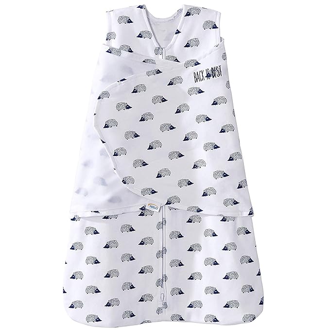 HALO 100% Cotton Sleepsack Swaddle, 3-Way Adjustable Wearable Blanket, TOG 1.5 by HALO