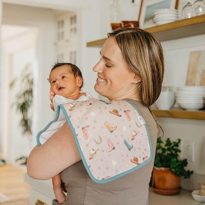 Copper Pearl Baby Burp Cloth Large 21''x10'' Size Premium Absorbent Triple - Image 2