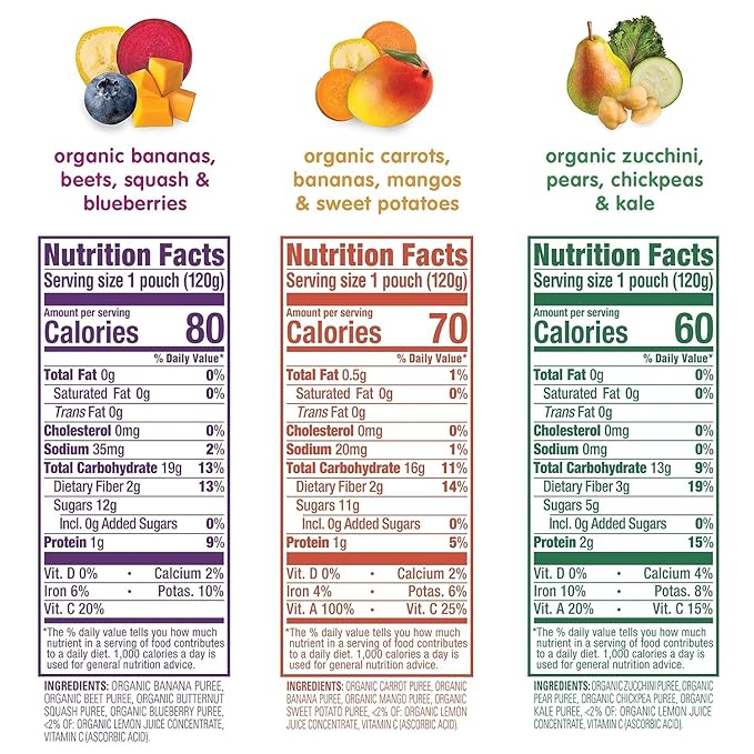 Happy Tot Organics Love My Veggies and Fiber & Protein Variety Packs - Image 3