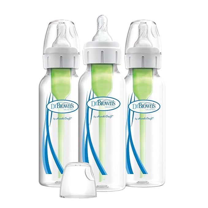 Dr. Brown’s Natural Flow® Anti-Colic Options+™ Narrow Baby Bottles 8 oz/250 mL - Image 6