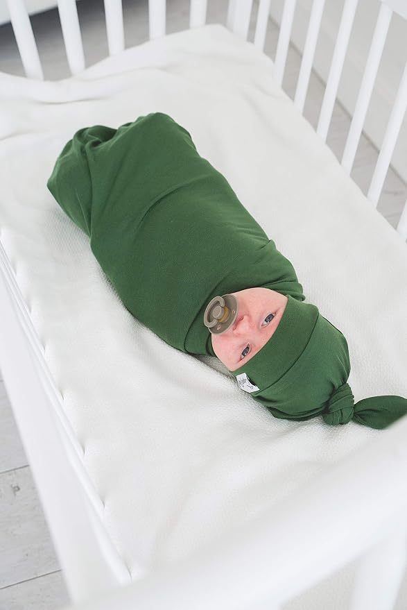 Copper Pearl Baby Beanie Hat Top Knot Stretchy Soft Alder - Image 4