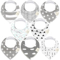 8-Pack Organic Baby Bandana Bibs by KeaBabies
