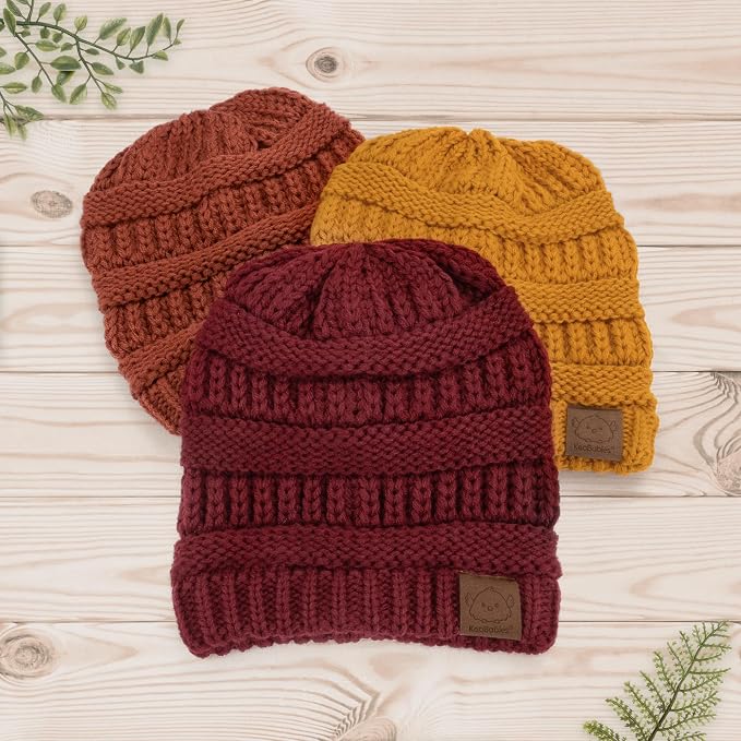 3-Pack Baby Beanies for Boys, Girls - Image 9