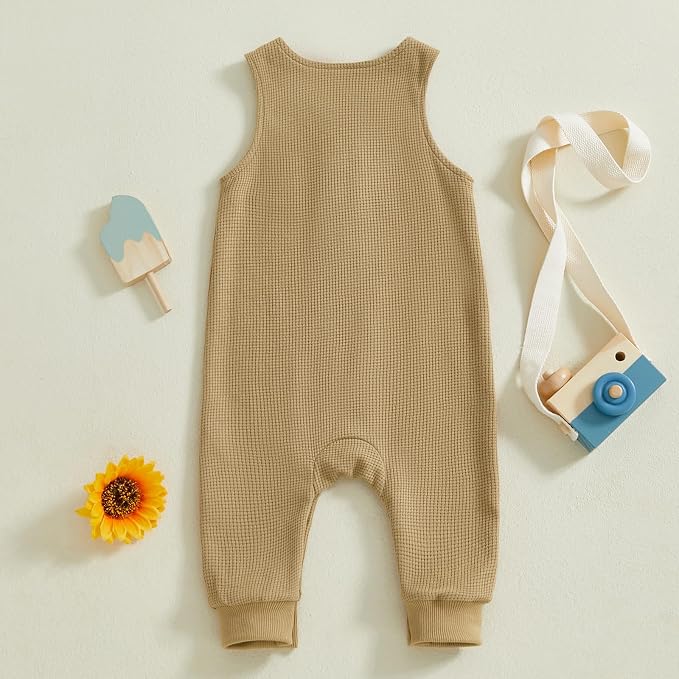 Kuriozud Newborn Infant Unisex Baby Boy Girl Clothes Button Romper Jumpsuit - Image 3