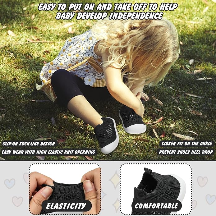Baby Walking Shoes Toddler Girl Boy Soft Sole Breathable Cotton Canvas Shoes - Image 2