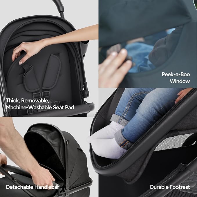 Mompush Wiz 2 in 1 Baby Stroller - Image 9