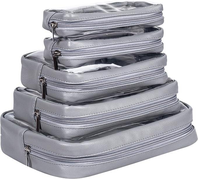 TSA Approved 5-Piece Diaper Bag Organizer Pouch Set Clear Waterproof TPU Kids - Image 6