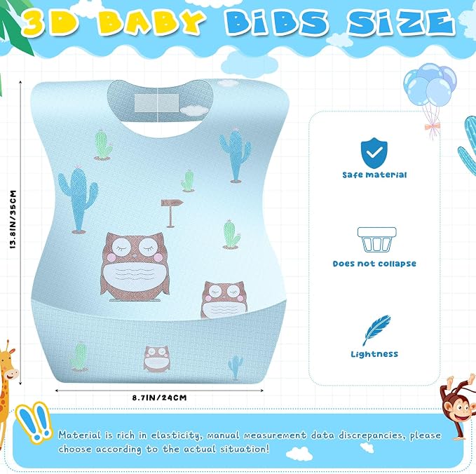 100/200 Pcs Disposable Baby Bibs Bulk Travel Feeding Bib Soft Food Catcher - Image 2