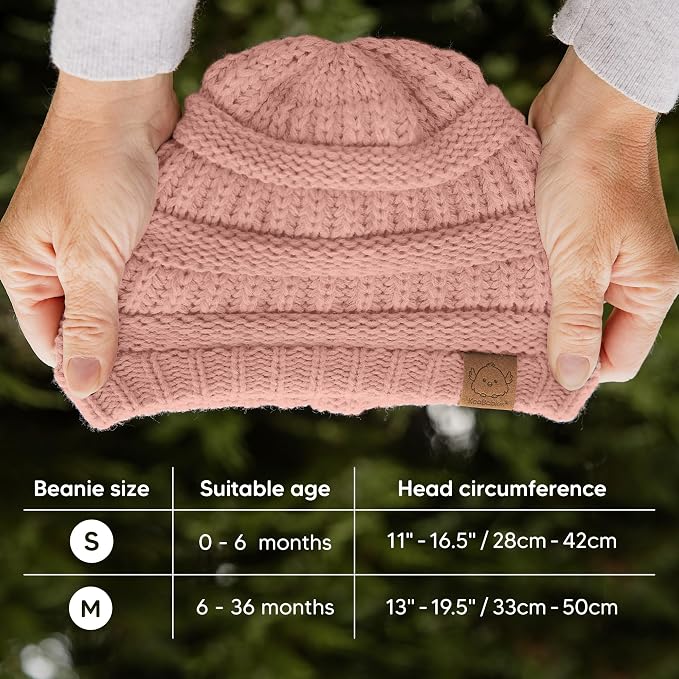 3-Pack Baby Beanies for Boys, Girls - Image 5