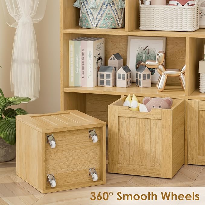 FINETONES Toy Storage Organizer, Kids Bookshelf - Image 6