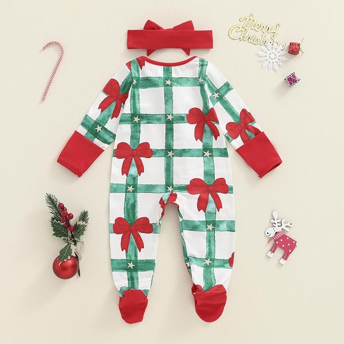CIYCUIT Baby Girls Cactus Footies Newborn Zip Up Onesie Romper - Image 7