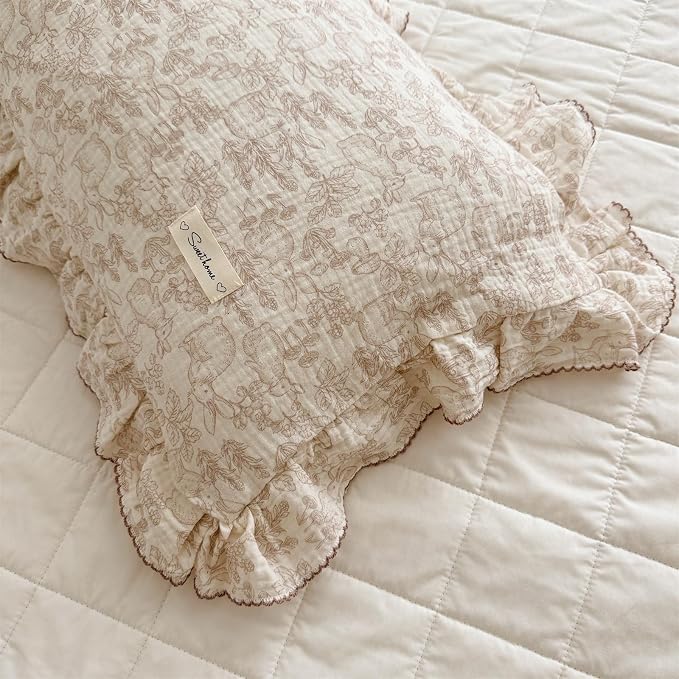 AOJIM Cute Muslin Kids Pillowcase - Image 2