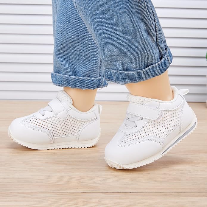 BMCiTYBM Baby Boy Girl Shoes Breathable Mesh Walking Shoes Lightweight Non-Slip - Image 2