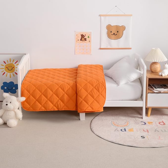 NTBAY Down Alternative Oversized Toddler Comforter, Super Soft and Warm Solid - Image 5