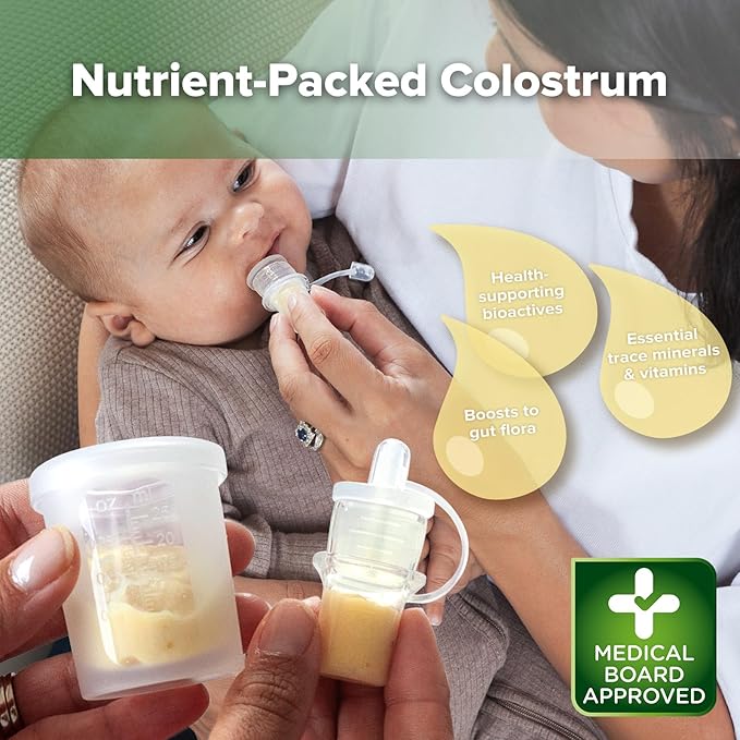 haakaa Colostrum Collectors 2ml/6pcs & Lidded Feeding Cup 25ml/1pc Set - Image 2