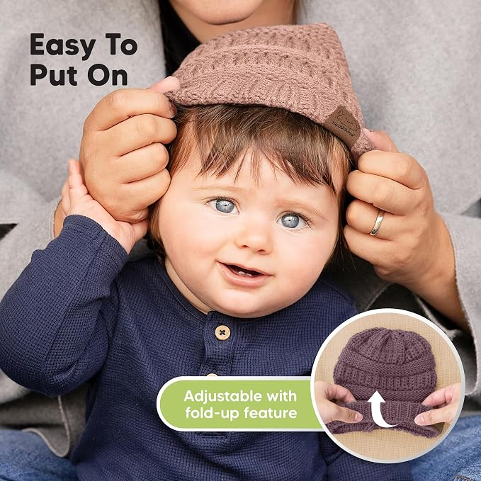 3-Pack Baby Beanies for Boys, Girls - Image 8