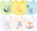 Maiwa 6 Pack Waterproof Cotton Baby Bibs by maiwa