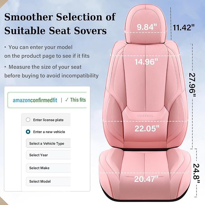 Coverado Car Seat Covers Full Set, Seat Covers - Image 7