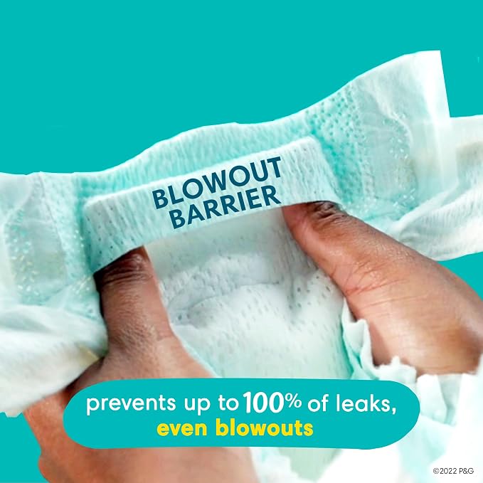 Pampers Baby Diapers and Wipes Starter Kit, Swaddlers Disposable Sizes 1 & 2 - Image 3