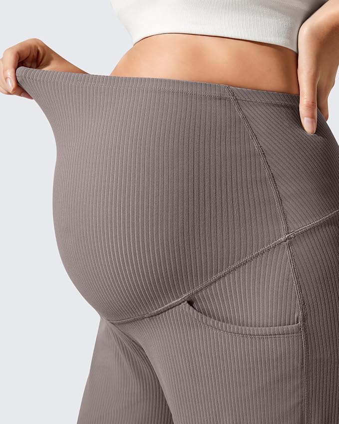 G4Free Ribbed Maternity Yoga Pants - Image 3