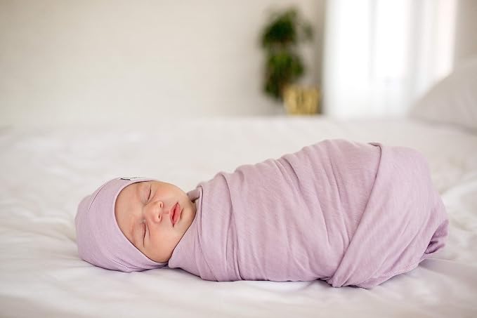 Copper Pearl Baby Beanie Hat Top Knot Stretchy Soft Lily - Image 5