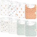 KeaBabies 8-Pack Organic Baby Bibs by KeaBabies