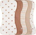 Gerber Baby Unisex Burp Cloths Rust Tan, Size 10.5" x 21" by Gerber