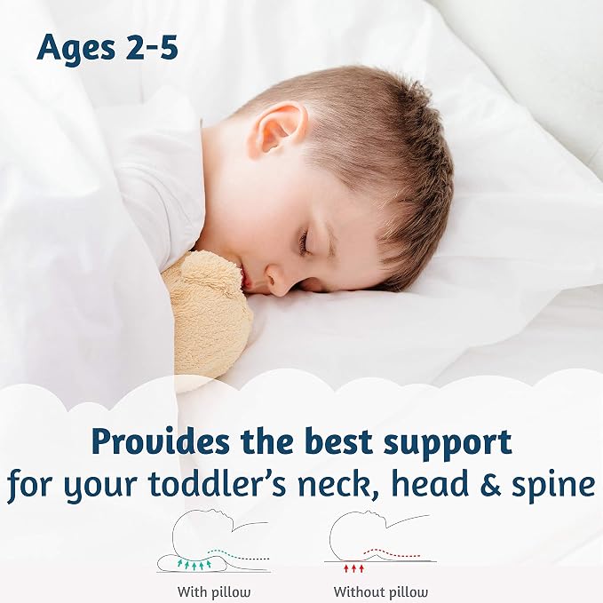Organic Toddler Pillow Made in the USA and Organic Cotton Pillowcase - Image 5