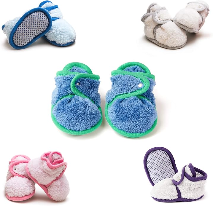 Warm Baby Booties Cozy Baby Slippers Stay on - Image 2