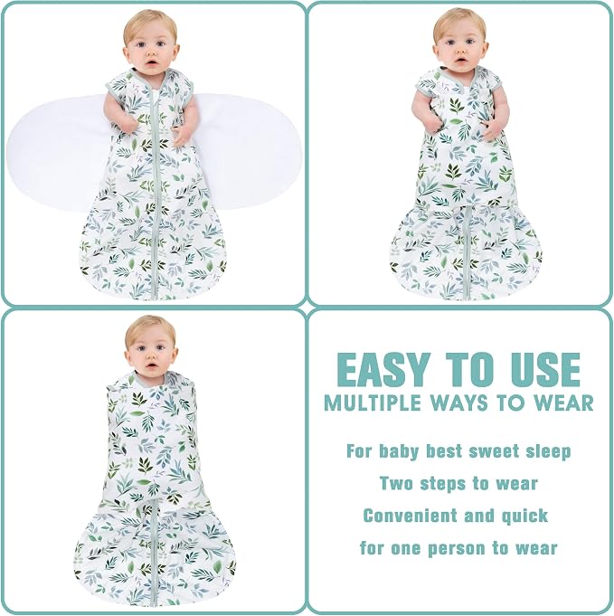 Newborn Sleep Sack Baby Swaddle, Swaddle me 6-12 Month, 3-Way Adjustable - Image 3