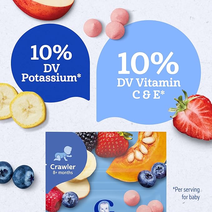 Gerber Stage 3 Baby Food Snacks, Very Berry Fruit and Veggie Melts, Baby Led - Image 6