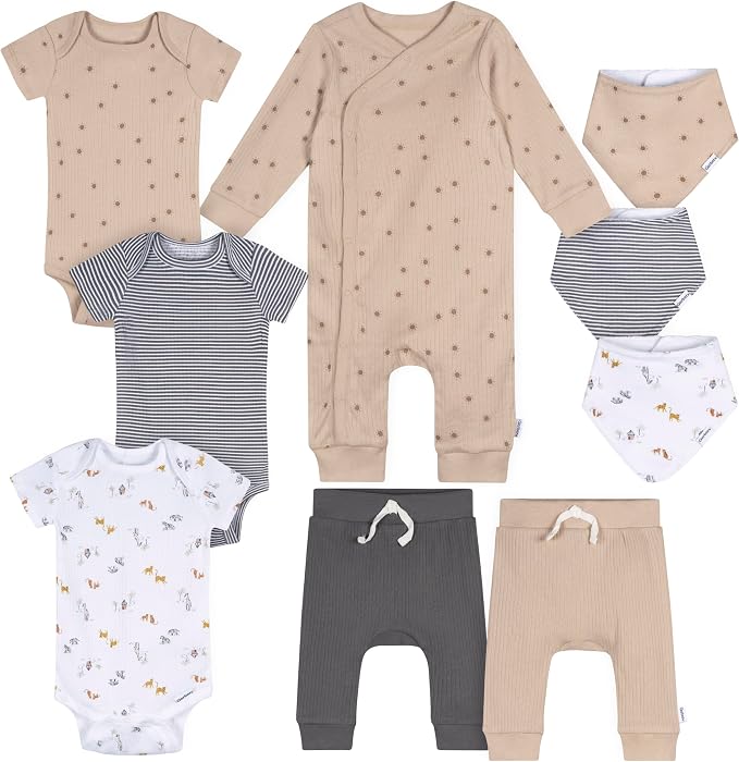 Gerber unisex-baby 9-piece Baby Gift Set by Gerber