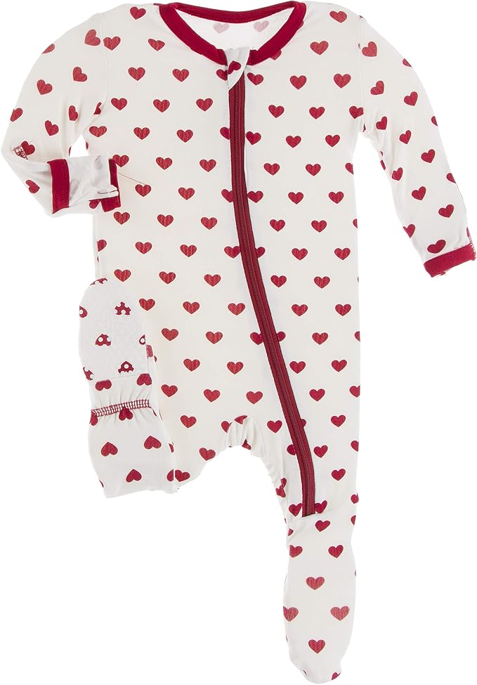 KicKee Full of Hearts Footie by KicKeePants