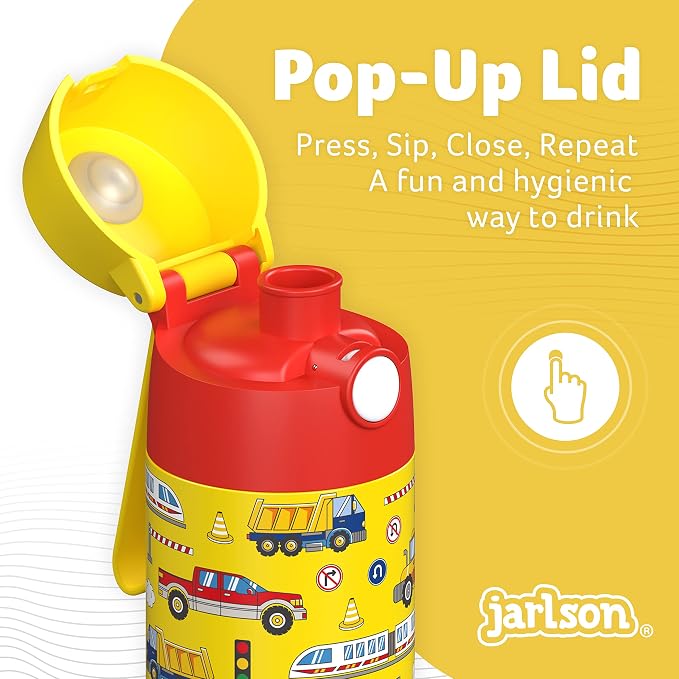 Jarlson® Mali Children's Water Bottle, Thermal Stainless Steel Water Bottle - Image 6