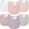 Susurration Muslin Baby Drool Bibs 6Pack Soft Square Adjustable Baby Bandana by Susurration