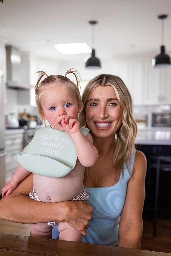 Denver James Silicone Feeding Bibs | Dishwasher Safe. Waterproof. Adjustable. - Image 2