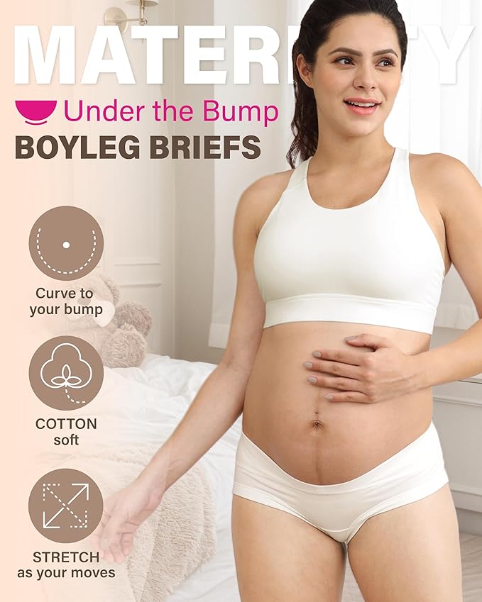 Intimate Portal Maternity Underwear Cotton Pregnancy Postpartum Panties Under - Image 2