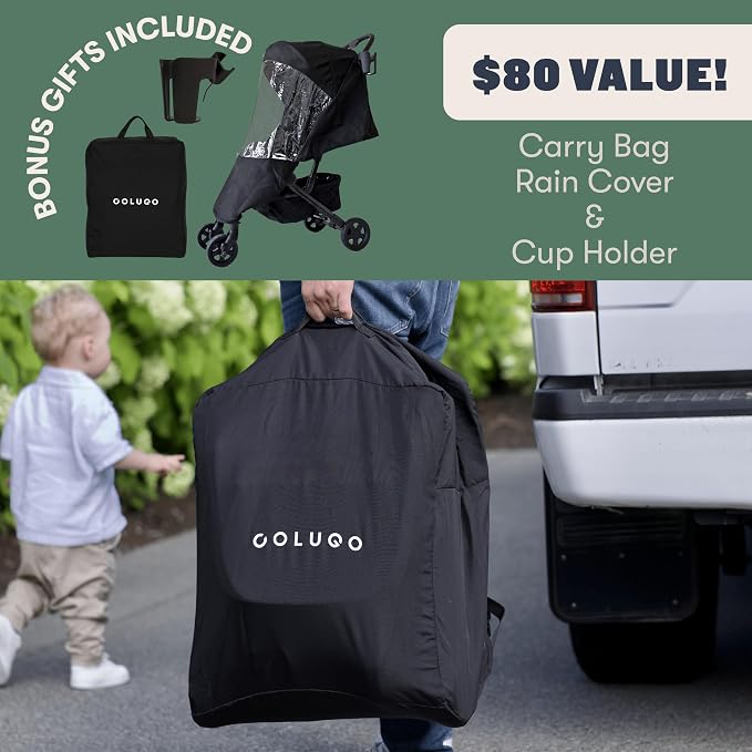 Colugo Compact Stroller+ Lightweight Foldable Travel Stroller - Image 4