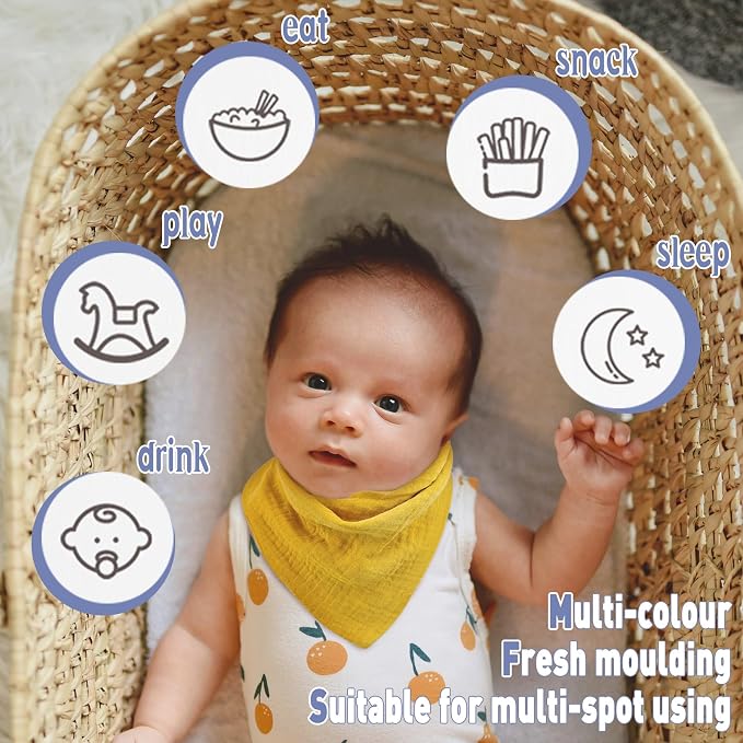 Baby Bibs Muslin Drool Teething Drooling Bibs - Image 6