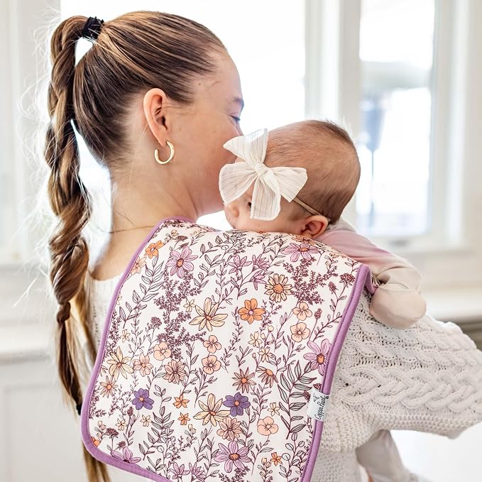 Copper Pearl Baby Burp Cloth Large 21''x10'' Size Premium Absorbent Triple - Image 5