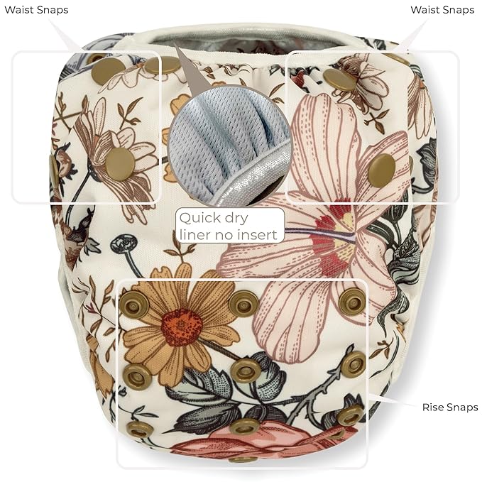 Nora's Nursery Reusable Swim Diapers and Wet Bag - Image 2