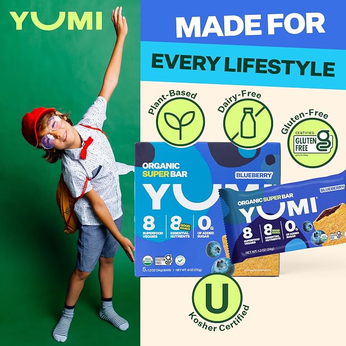 YUMI Organic Breakfast Superbar, Gluten-Free, No Added Sugar, 7+ Vegetables - Image 5
