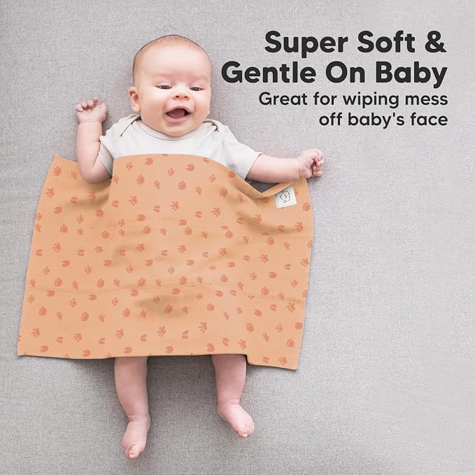 Organic Burp Cloths Baby Boy, Girl - Image 3