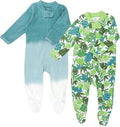 HonestBaby Baby Sleep N' Play One-Piece Zip-Front Footed Organic Cotton Pajama by HonestBaby