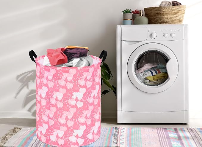 Round Laundry Hamper Storage Basket Laundry Organizer Hamper Storage Bins - Image 4