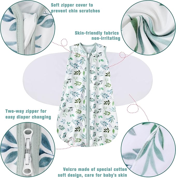 Newborn Sleep Sack Baby Swaddle, Swaddle me 6-12 Month, 3-Way Adjustable - Image 5