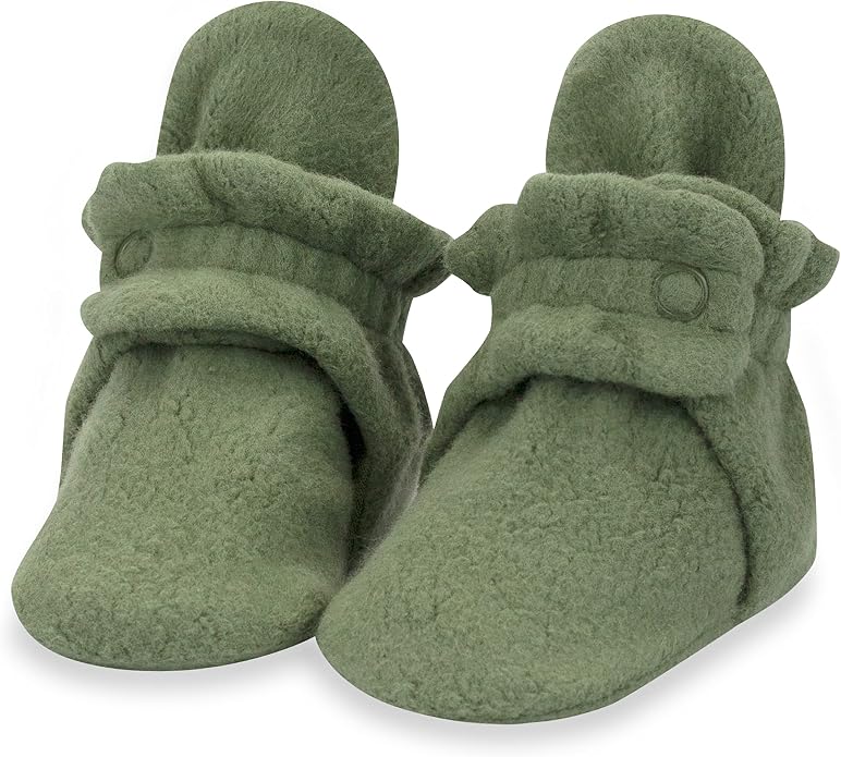 Zutano Unisex Fleece Baby Booties, Two Snap Closure, Newborn to 24 Months by Zutano